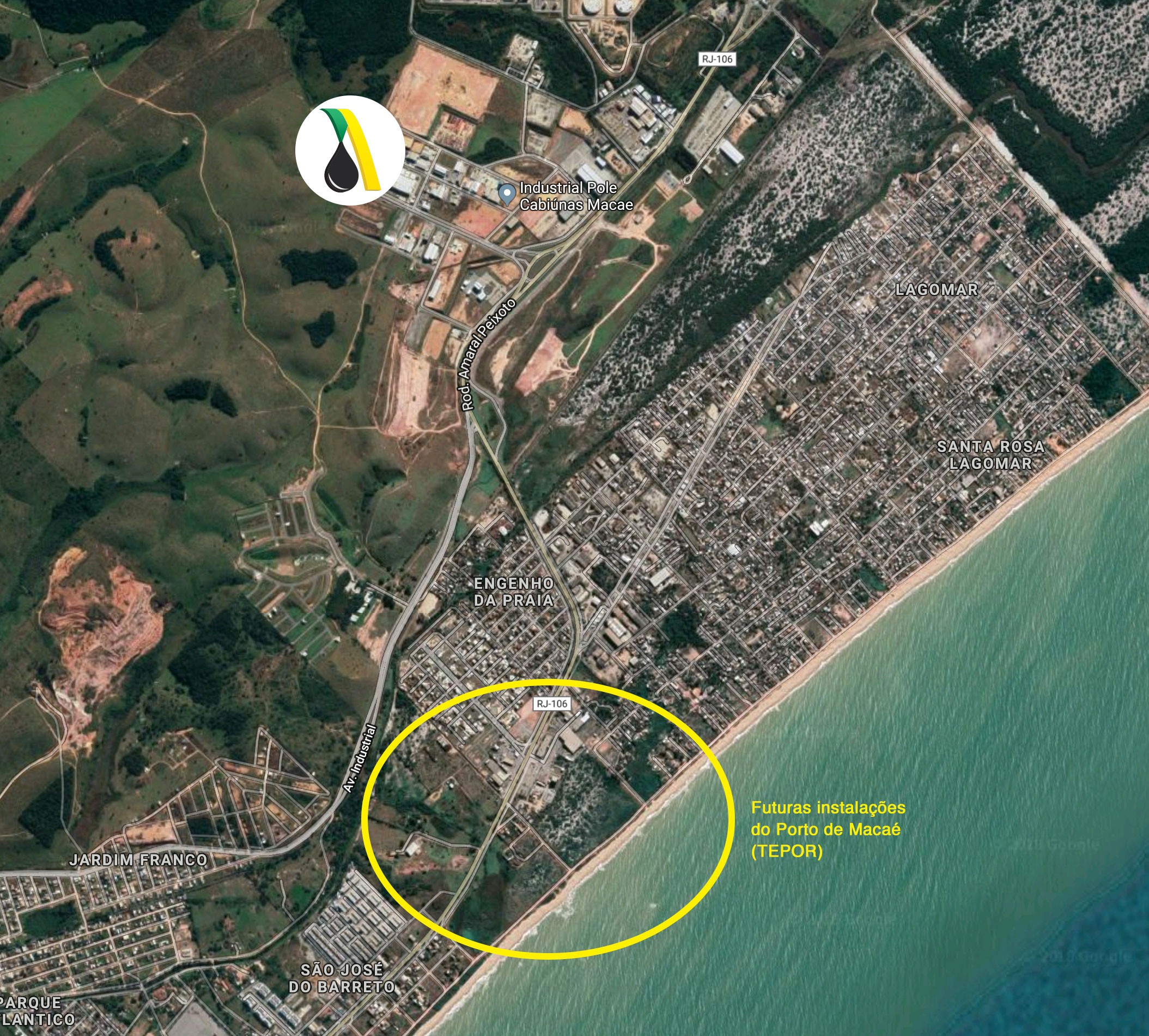 Localização e Região | Pólo Industrial Cabiúnas Macaé